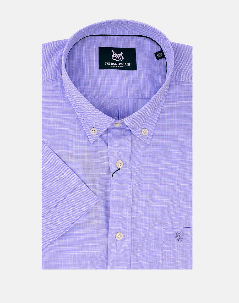THE BOSTONIANS CAMASA FLAMA REGULAR FIT Plain SLUB Button-down Regular Fit