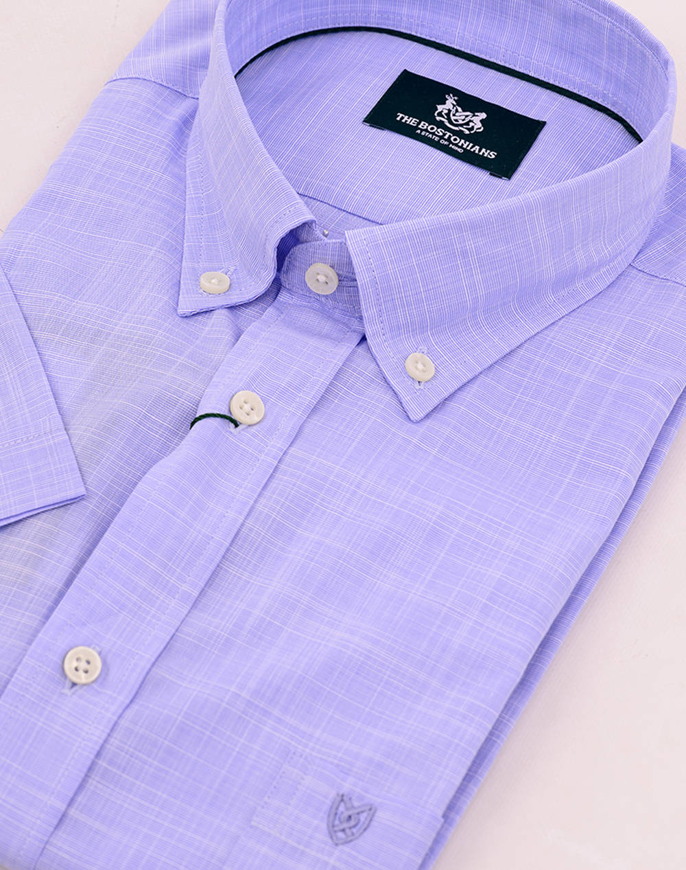 THE BOSTONIANS CAMASA FLAMA REGULAR FIT Plain SLUB Button-down Regular Fit