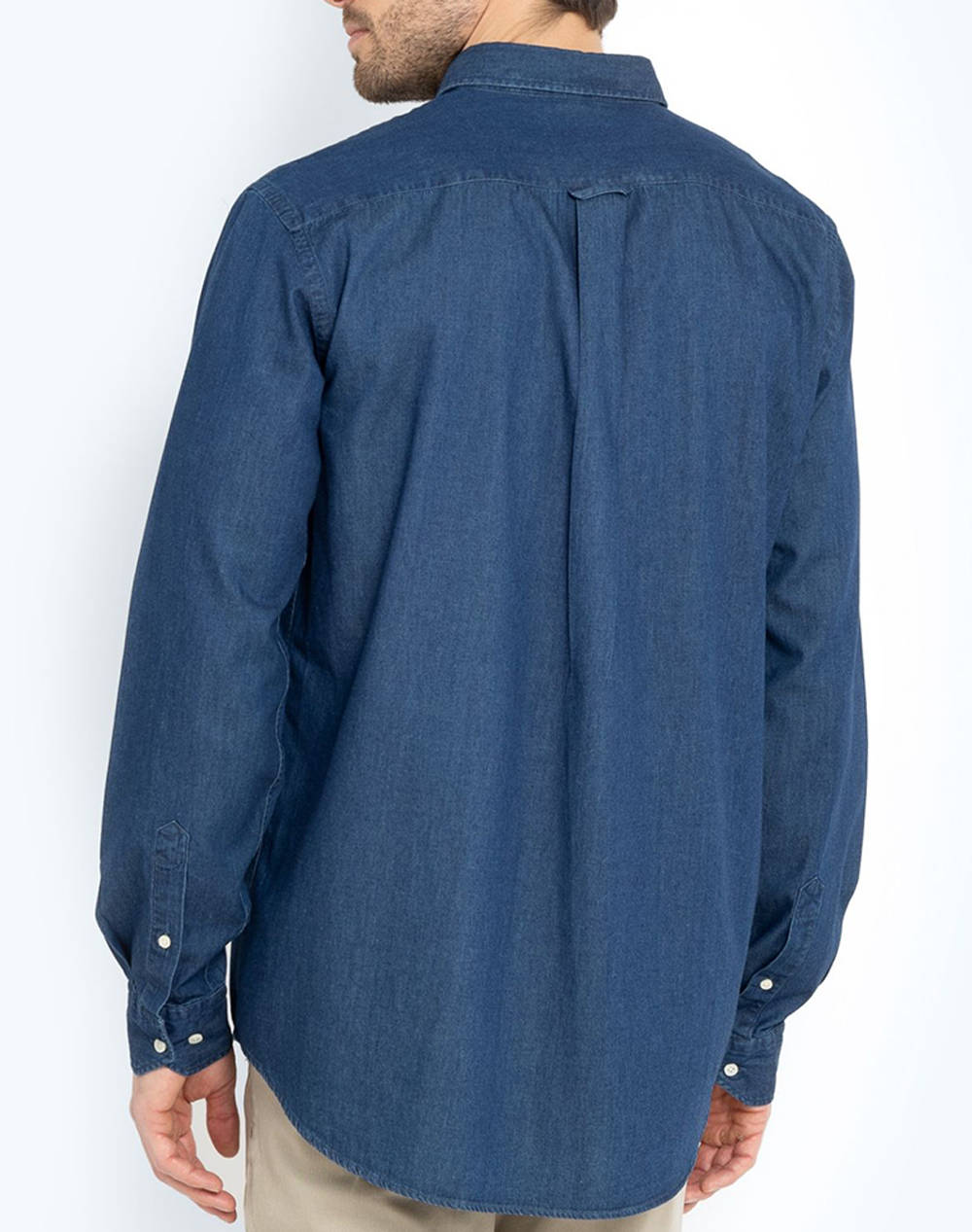 THE BOSTONIANS CAMASA DENIM REGULAR FIT Plain DENIM Button-down Regular Fit