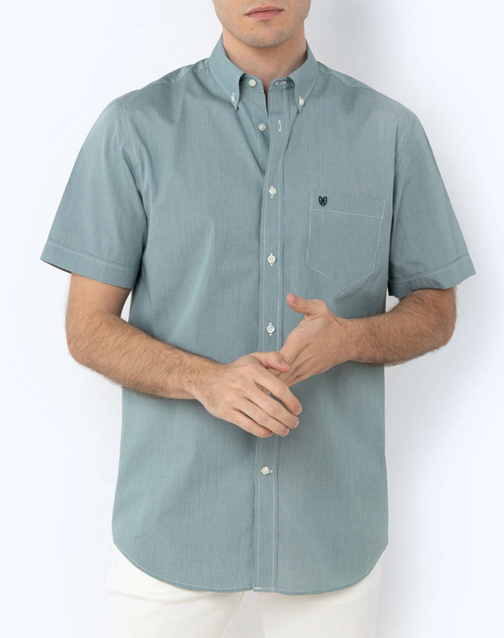 THE BOSTONIANS CAMASA CHESTER POPLIN REGULAR FIT MiniCheck POPLIN Button-down Regular Fit