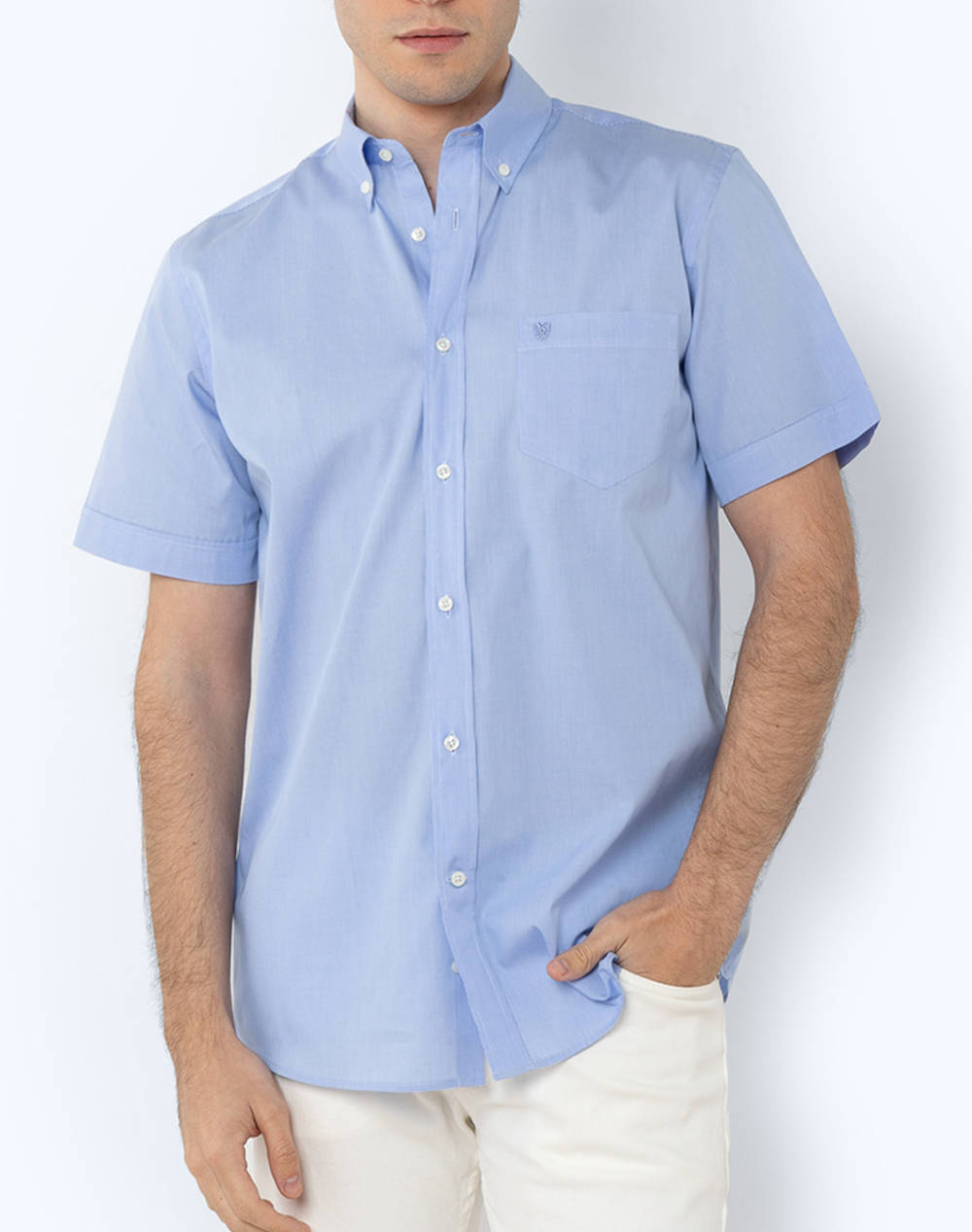 THE BOSTONIANS CAMASA CHESTER POPLIN REGULAR FIT MiniCheck POPLIN Button-down Regular Fit
