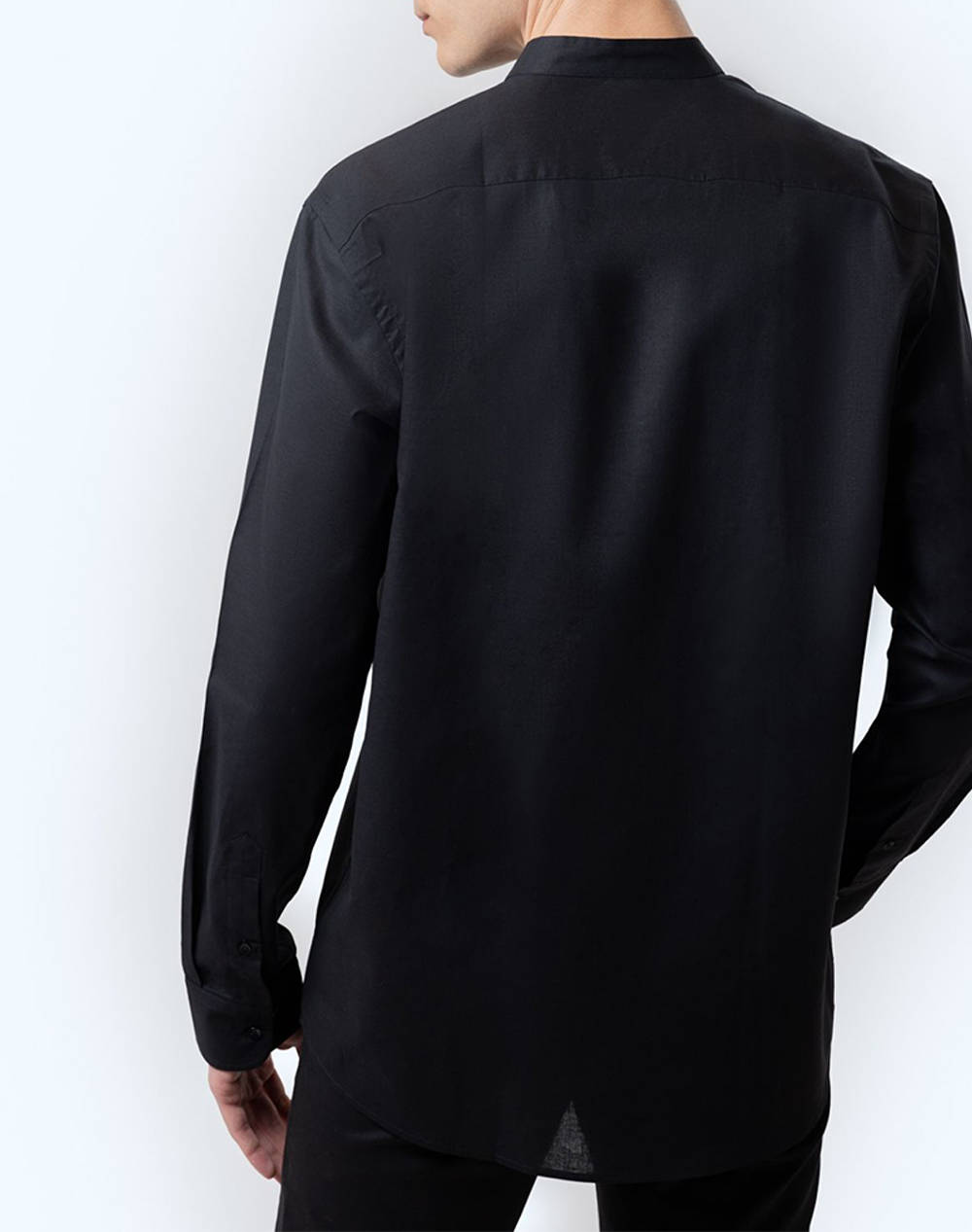 THE BOSTONIANS CAMASA BUMBAC ΛΙΝΟ CUSTOM FIT Plain COTTONLINEN Mao CustomFit