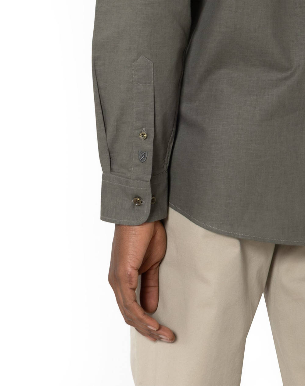 THE BOSTONIANS CAMASA BUMBAC ΛΙΝΟ CUSTOM FIT Plain COTTONLINEN Mao CustomFit