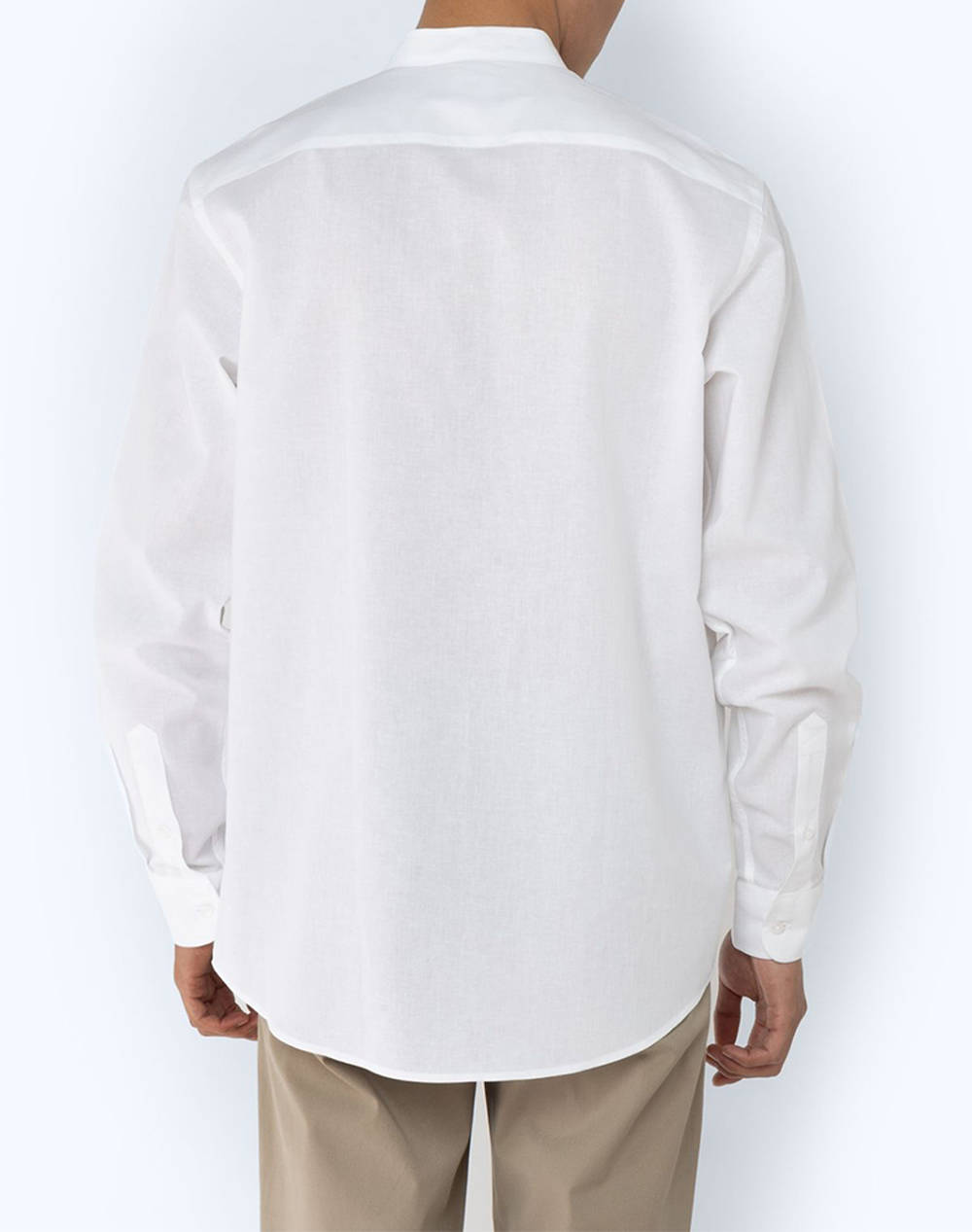 THE BOSTONIANS CAMASA BUMBAC ΛΙΝΟ CUSTOM FIT Plain COTTONLINEN Mao CustomFit