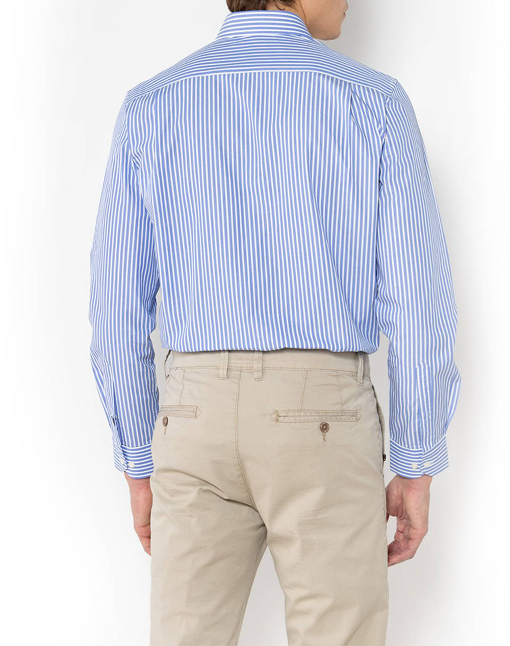 THE BOSTONIANS CAMASA ACORN POPLIN CUSTOM FIT Stripe POPLIN Semi-rex Custom FIT