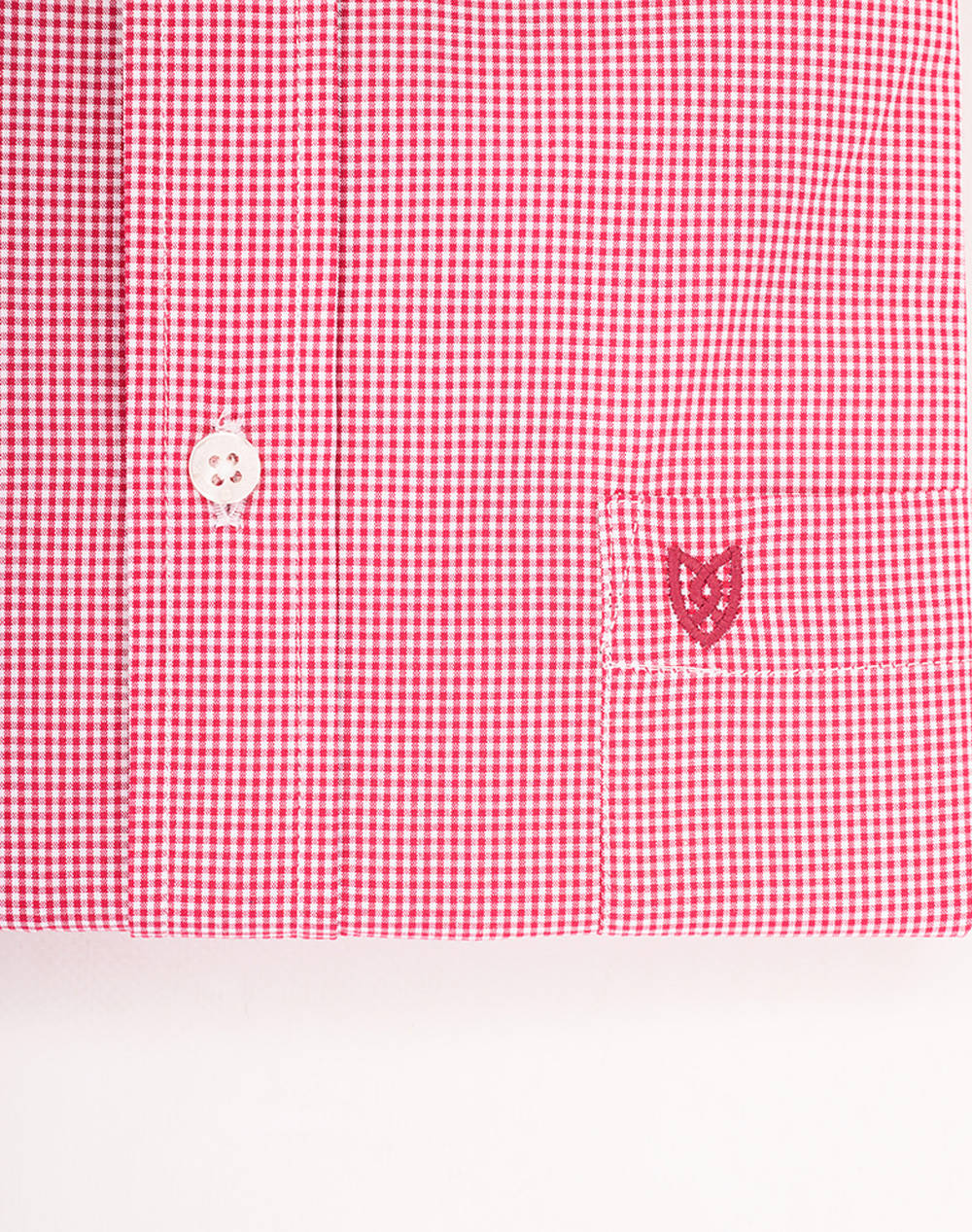 THE BOSTONIANS CAMASA CHESTER POPLIN REGULAR FIT MiniCheck POPLIN Button-down Regular Fit