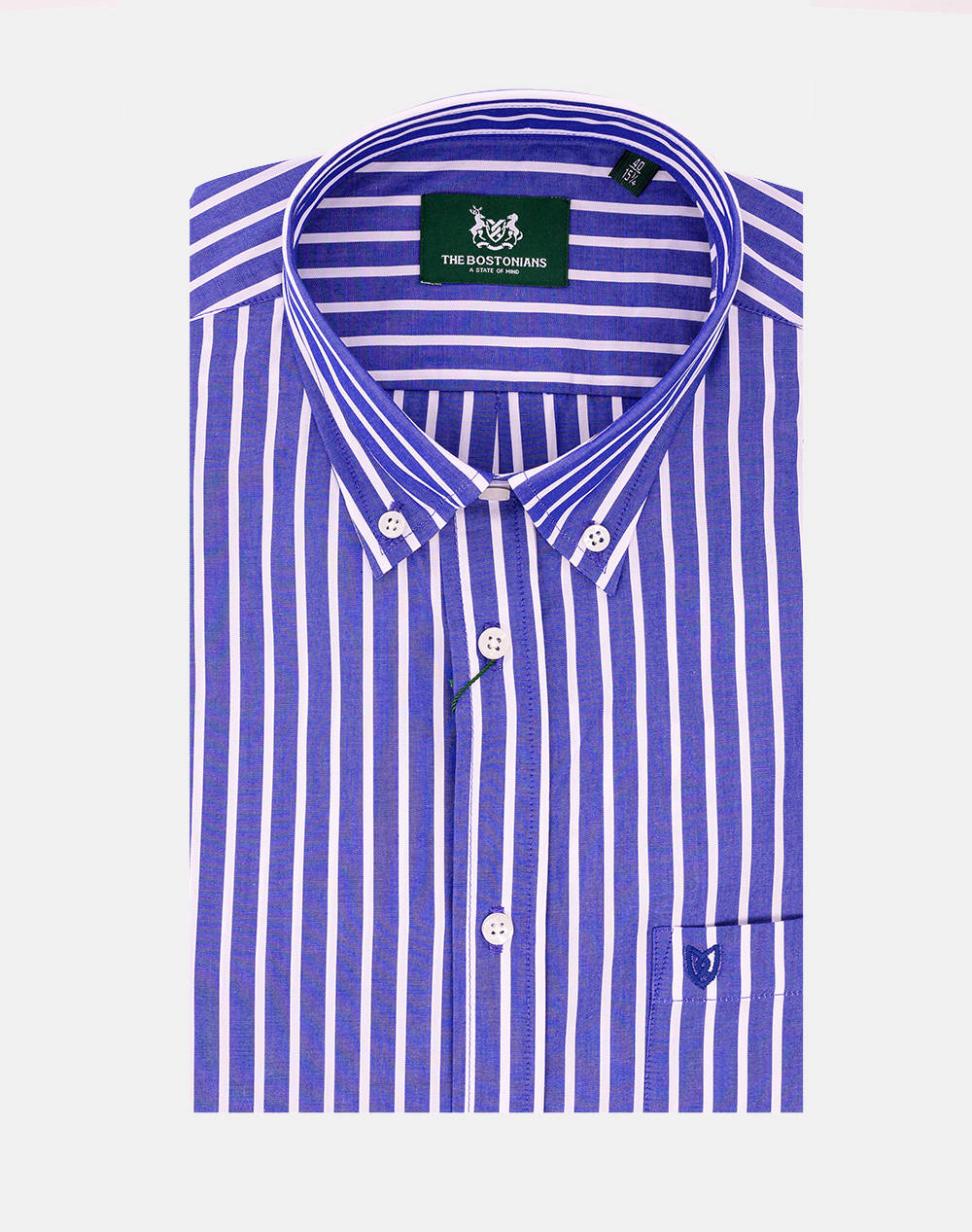 THE BOSTONIANS CAMASA ACORN POPLIN REGULAR FIT Stripe POPLIN Button-down Regular Fit