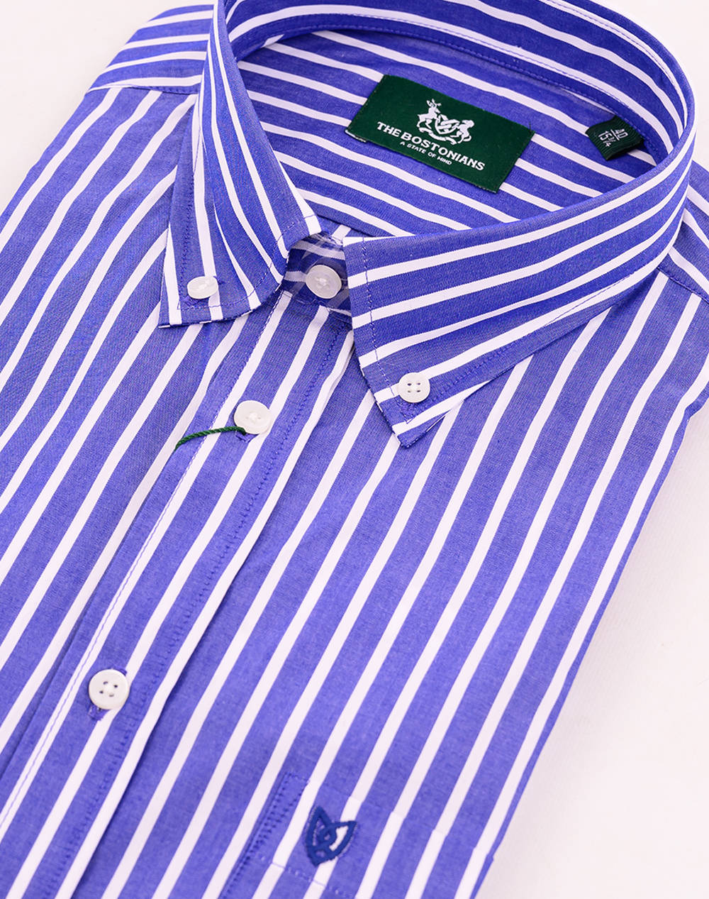 THE BOSTONIANS CAMASA ACORN POPLIN REGULAR FIT Stripe POPLIN Button-down Regular Fit
