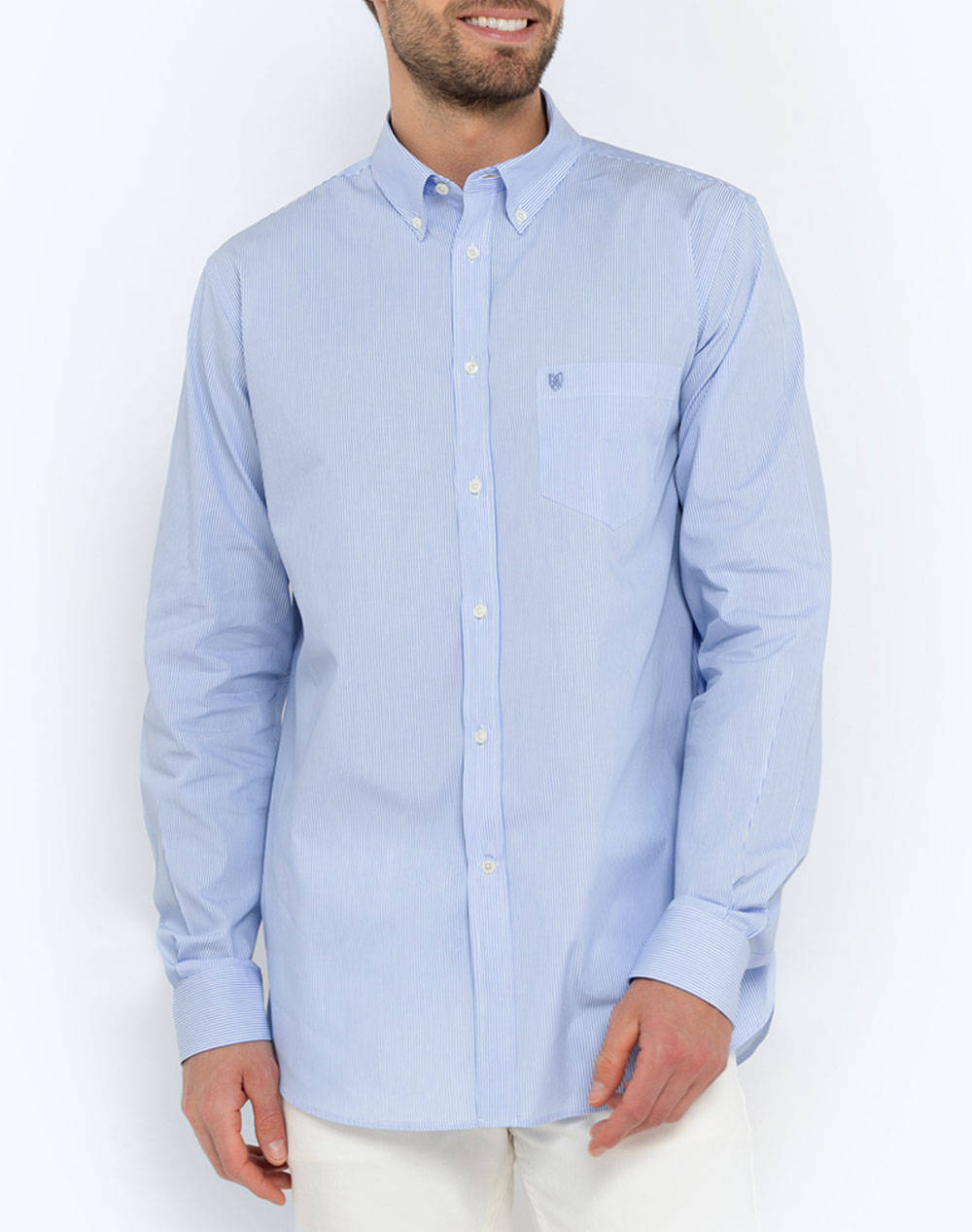 THE BOSTONIANS CAMASA ACORN POPLIN REGULAR FIT Stripe POPLIN Button-down Regular Fit