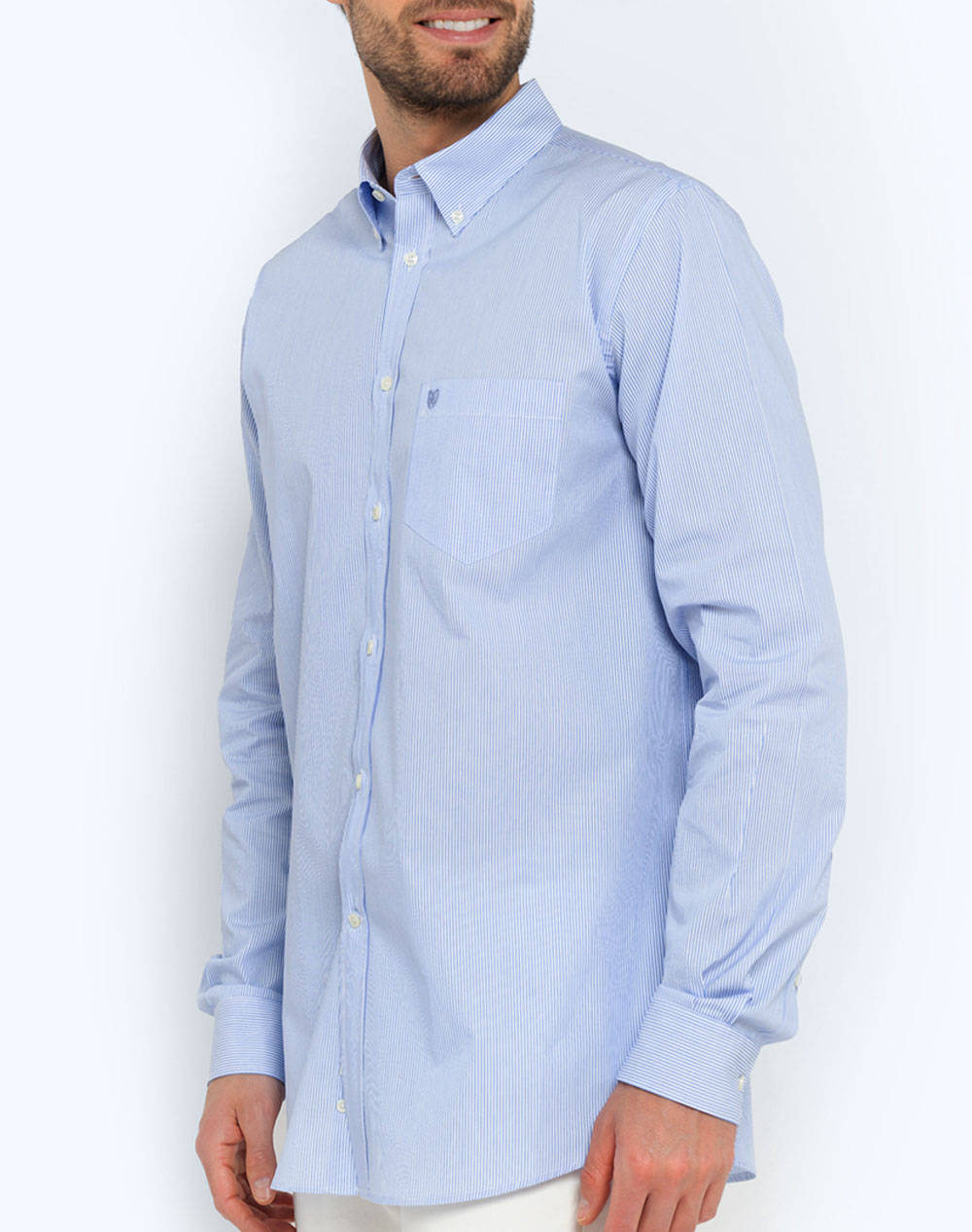 THE BOSTONIANS CAMASA ACORN POPLIN REGULAR FIT Stripe POPLIN Button-down Regular Fit