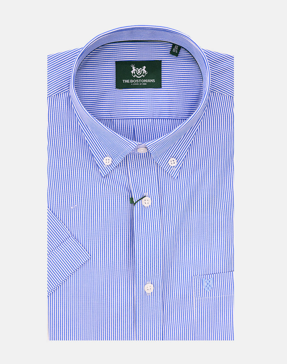 THE BOSTONIANS CAMASA ACORN POPLIN REGULAR FIT Stripe POPLIN Button-down Regular Fit