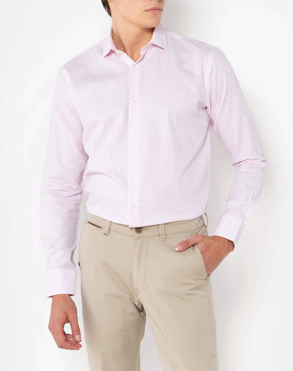 THE BOSTONIANS CAMASA DOBBY CUSTOM FIT Patterned DOBBY Semi-rex Custom Fit
