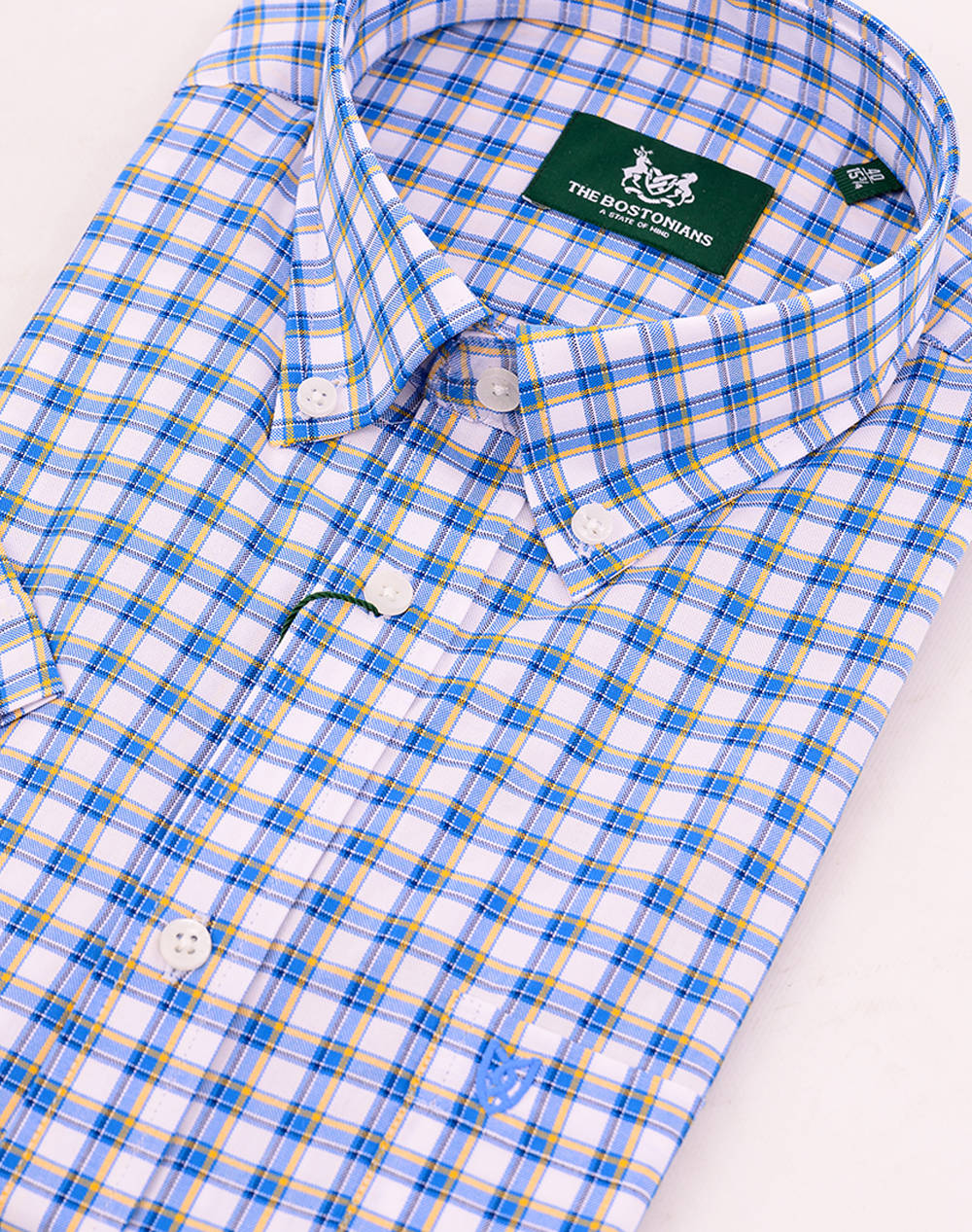 THE BOSTONIANS CAMASA MAVERICK OXFORD REGULAR FIT MedCheck OXFORD Button-down Regular fit
