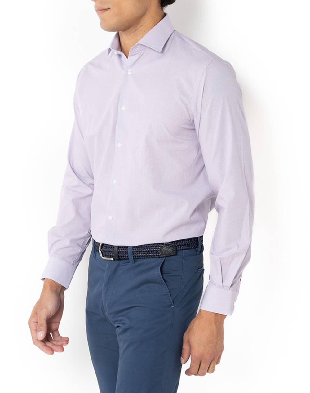 THE BOSTONIANS CAMASA CHESTER POPLIN CUSTOM FIT MiniCheck POPLIN Semi-rex Custom Fit