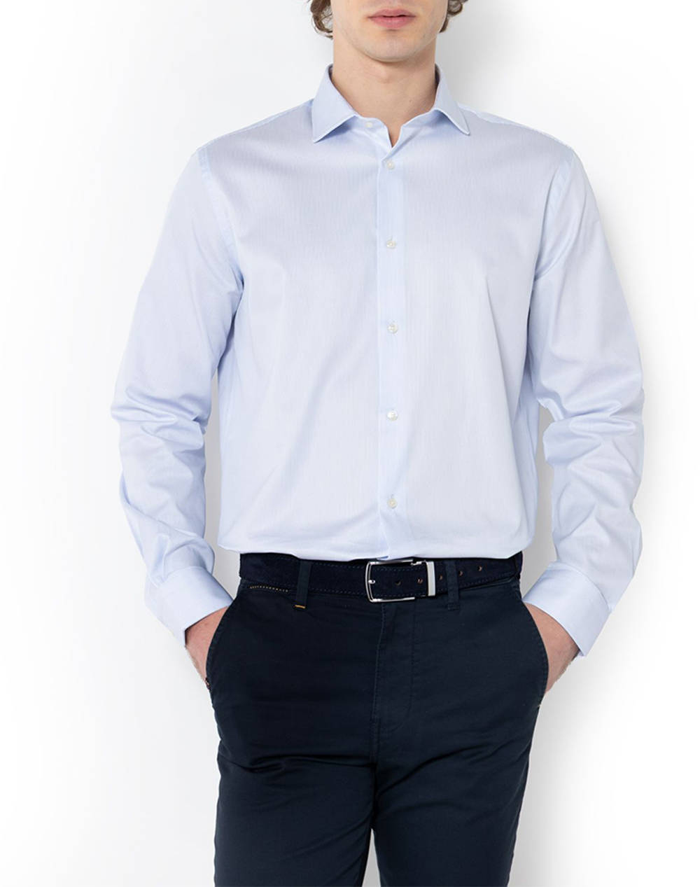 THE BOSTONIANS CAMASA ACORN POPLIN CUSTOM FIT Stripe POPLIN Semi-rex Custom FIT