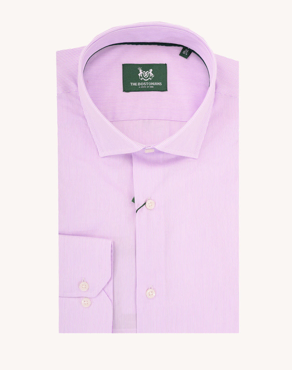 THE BOSTONIANS CAMASA ACORN POPLIN CUSTOM FIT Stripe POPLIN Semi-rex Custom FIT