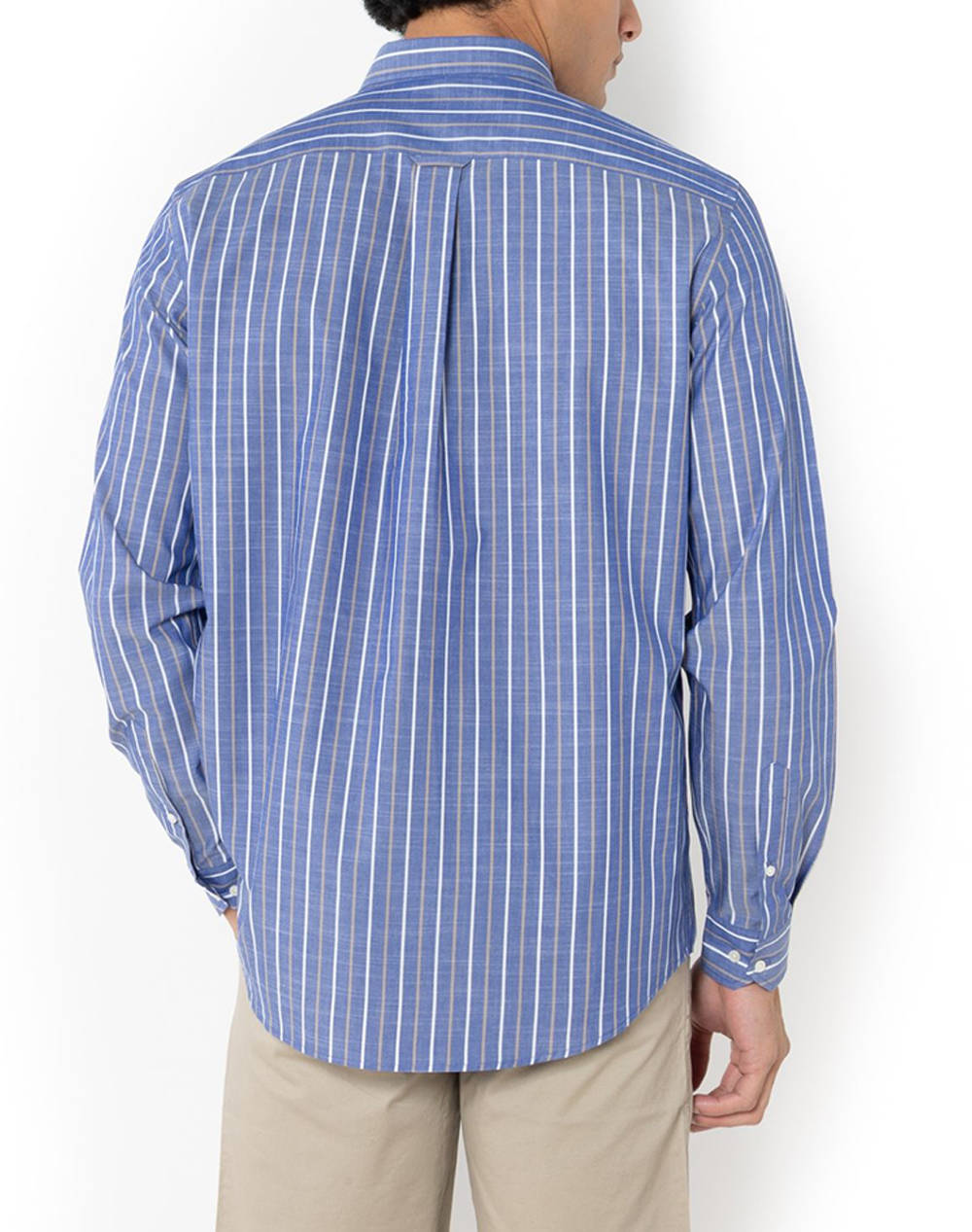 THE BOSTONIANS CAMASA ACORN REGULAR FIT Stripe SLUB Button-down Regular fit