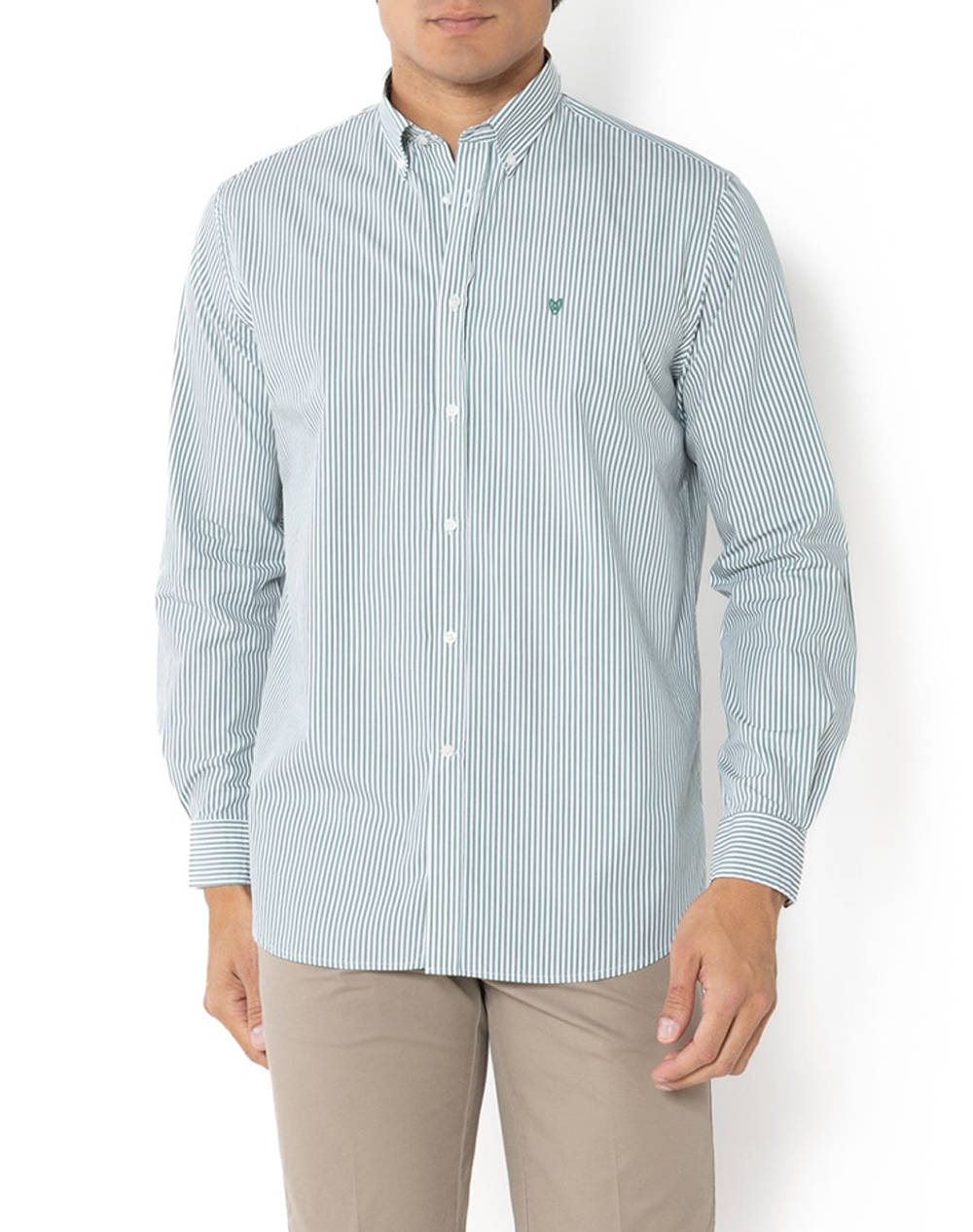 THE BOSTONIANS CAMASA ACORN POPLIN REGULAR FIT Stripe POPLIN Button-down Regular Fit