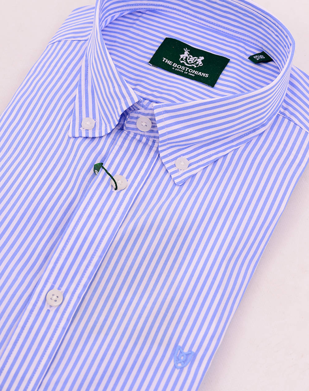 THE BOSTONIANS CAMASA ACORN POPLIN REGULAR FIT Stripe POPLIN Button-down Regular Fit