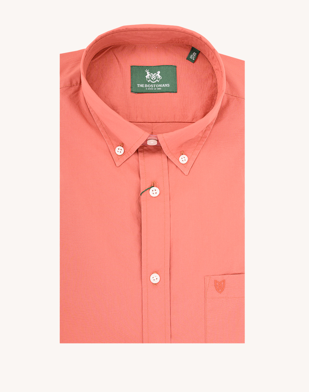 THE BOSTONIANS CAMASA POPLIN REGULAR FIT Plain POPLIN Button-down Regular Fit