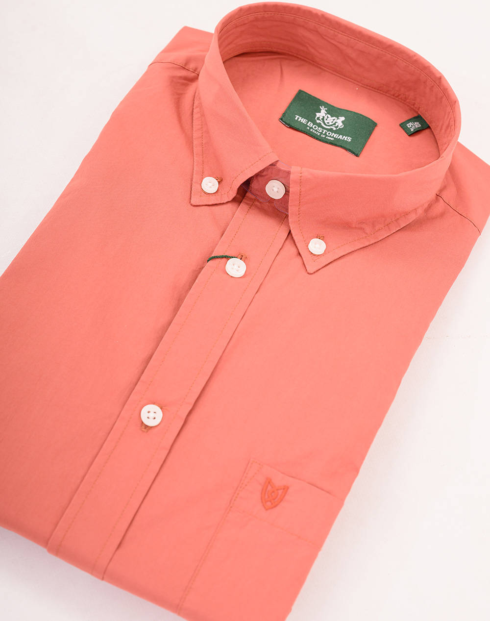 THE BOSTONIANS CAMASA POPLIN REGULAR FIT Plain POPLIN Button-down Regular Fit
