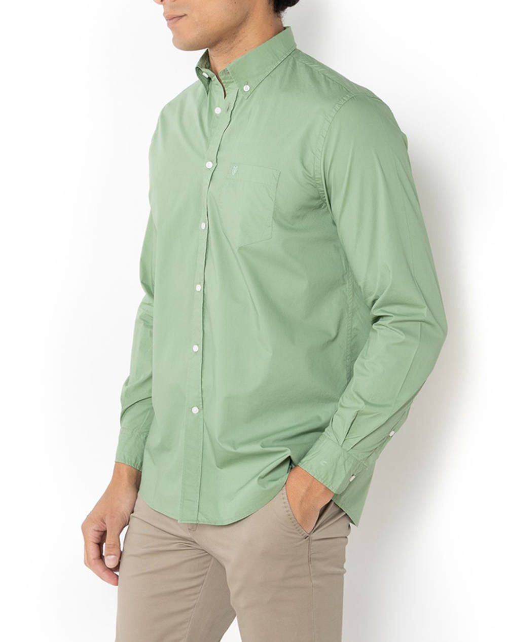 THE BOSTONIANS CAMASA POPLIN REGULAR FIT Plain POPLIN Button-down Regular Fit