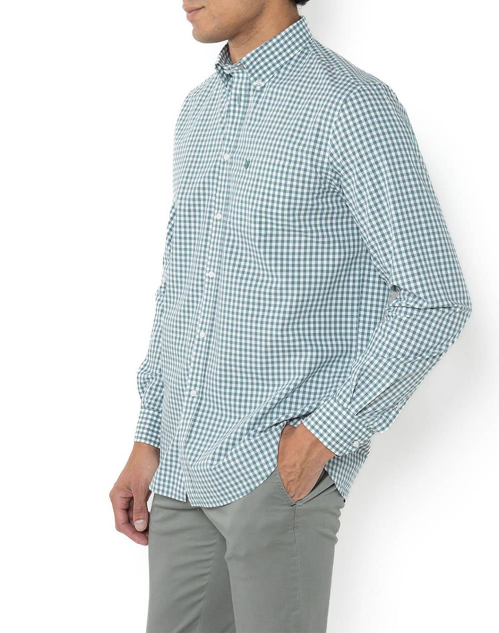 THE BOSTONIANS CAMASA MAVERICK REGULAR FIT MedCheck POPLIN Button-down Regular fit