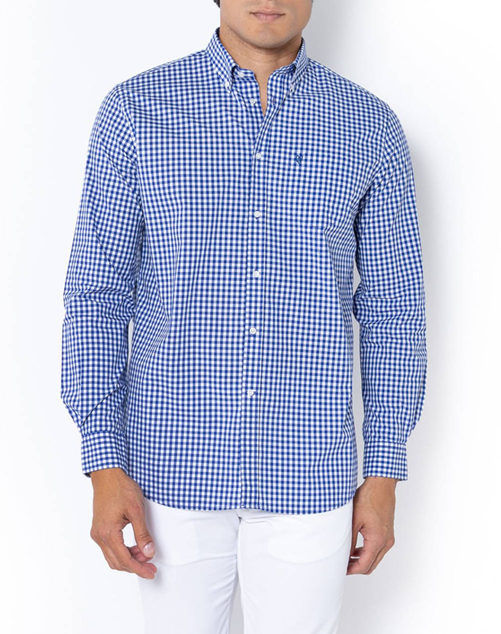 THE BOSTONIANS CAMASA MAVERICK REGULAR FIT MedCheck POPLIN Button-down Regular fit