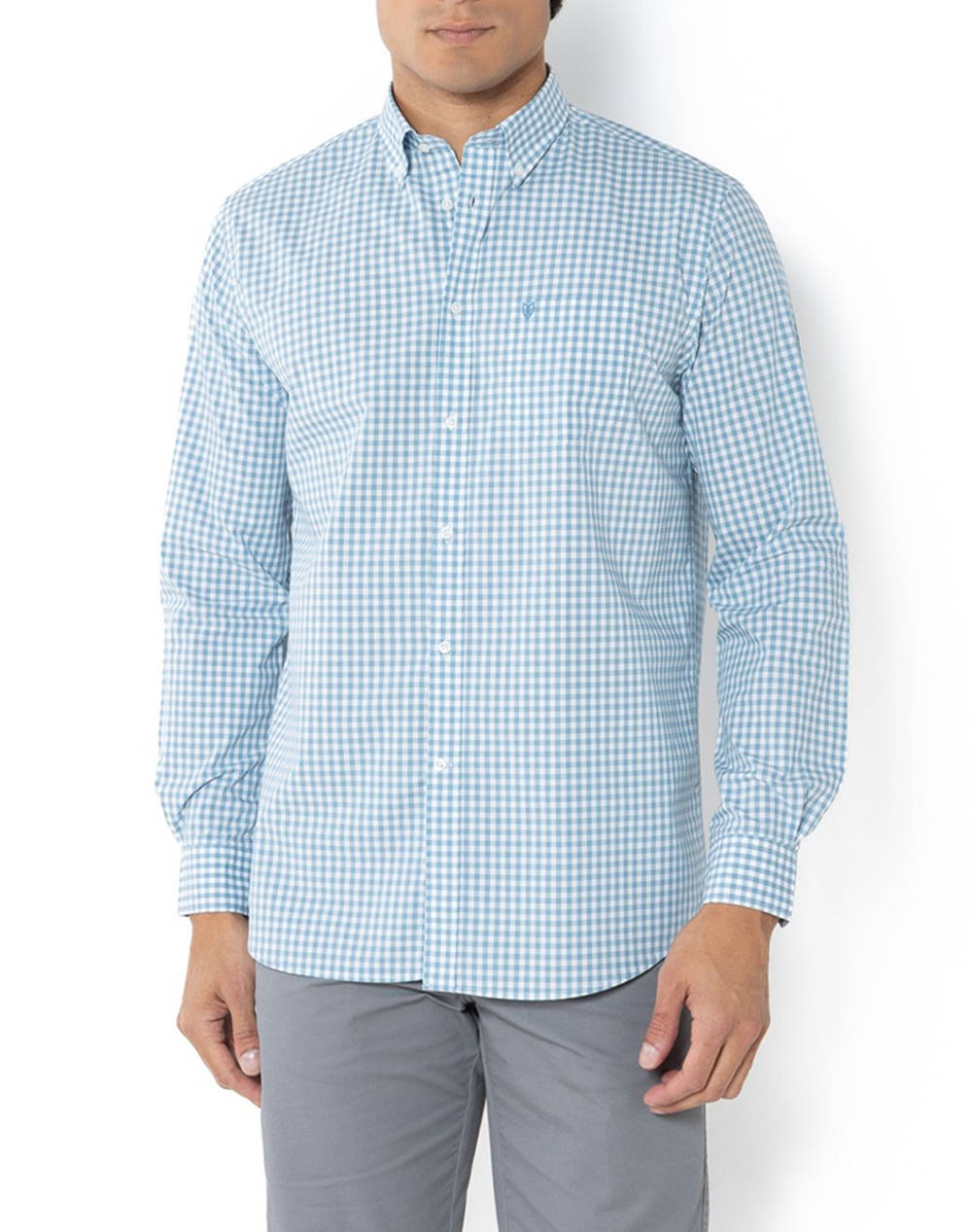 THE BOSTONIANS CAMASA MAVERICK REGULAR FIT MedCheck POPLIN Button-down Regular fit