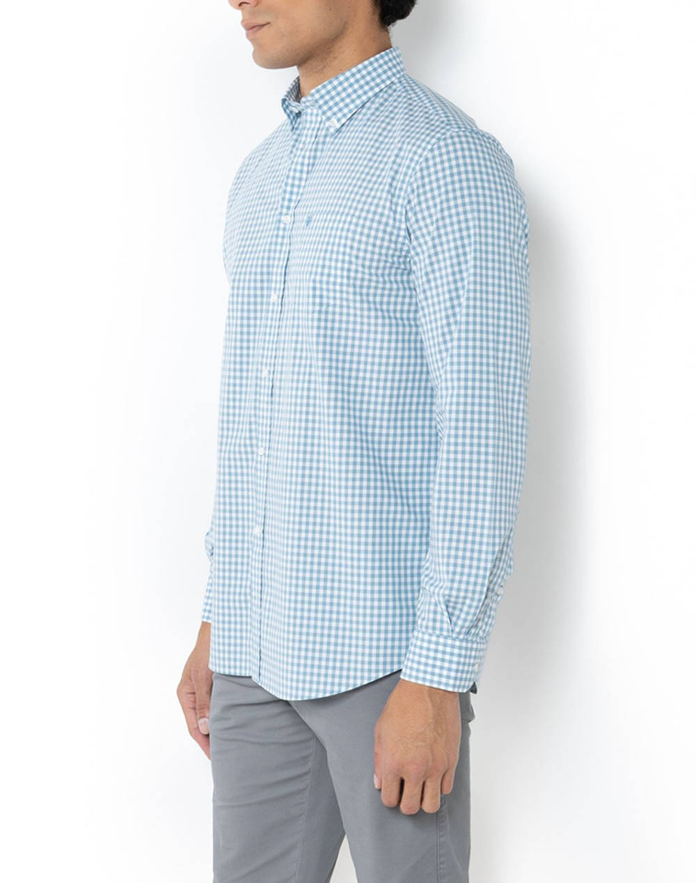 THE BOSTONIANS CAMASA MAVERICK REGULAR FIT MedCheck POPLIN Button-down Regular fit
