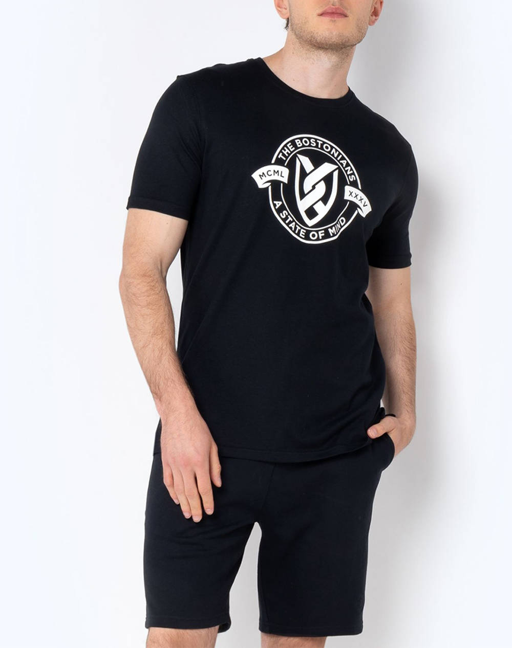 THE BOSTONIANS BLUZA T-SHIRT ALL HAIL LOGO REGULAR