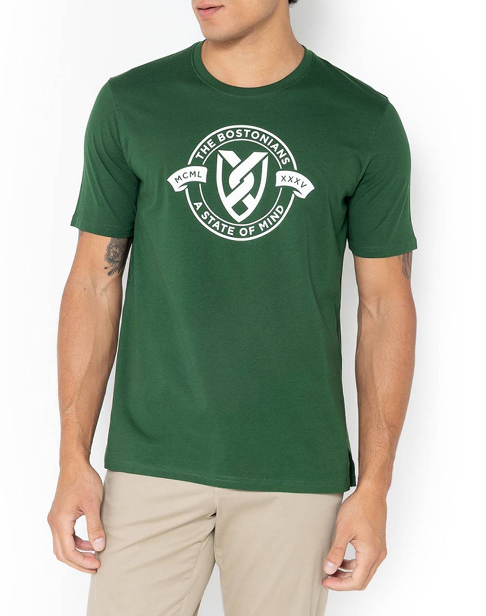 THE BOSTONIANS BLUZA T-SHIRT ALL HAIL LOGO REGULAR
