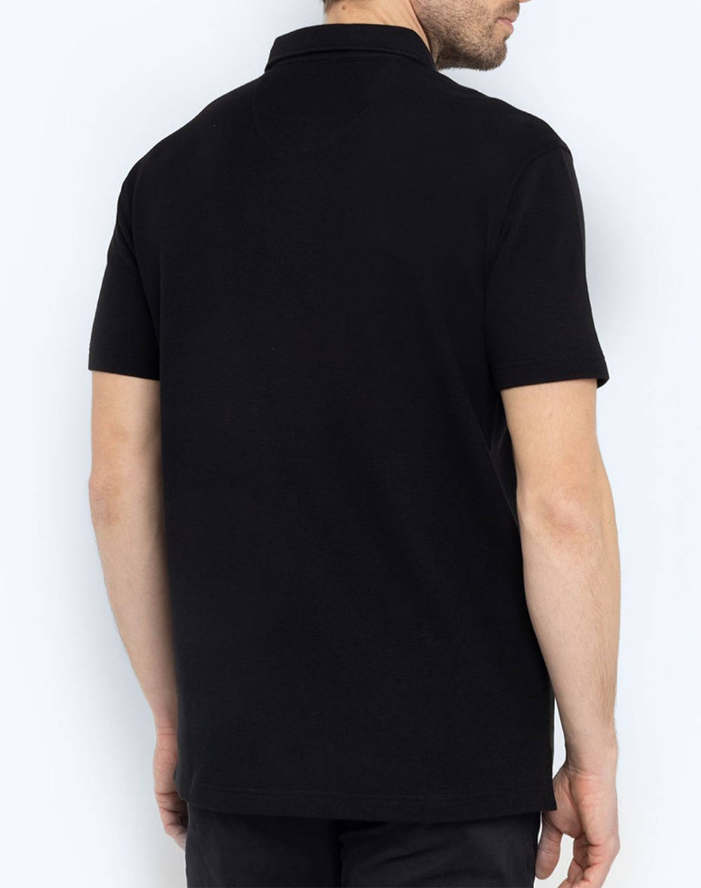 THE BOSTONIANS BLUZA POLO PIQUE WAFFLE REGULAR FIT