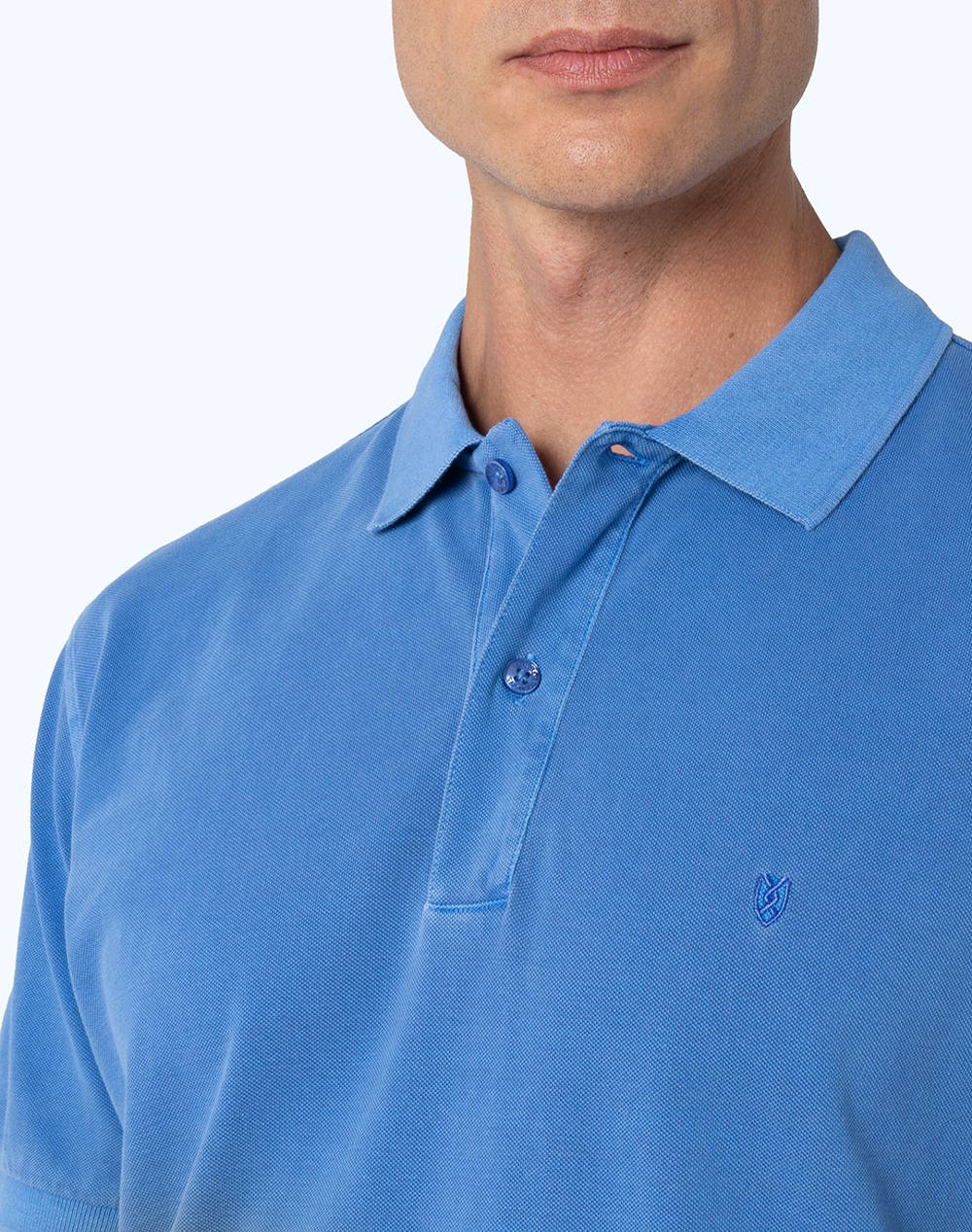 THE BOSTONIANS BLUZA POLO PIQUE DELAVE REGULAR FIT