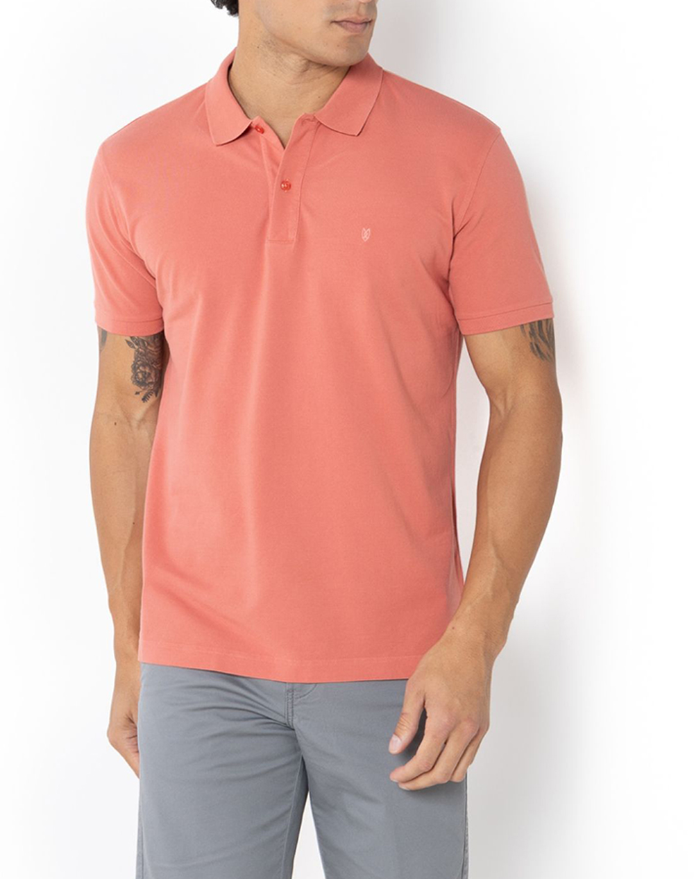 THE BOSTONIANS BLUZA POLO PIQUE DELAVE REGULAR FIT