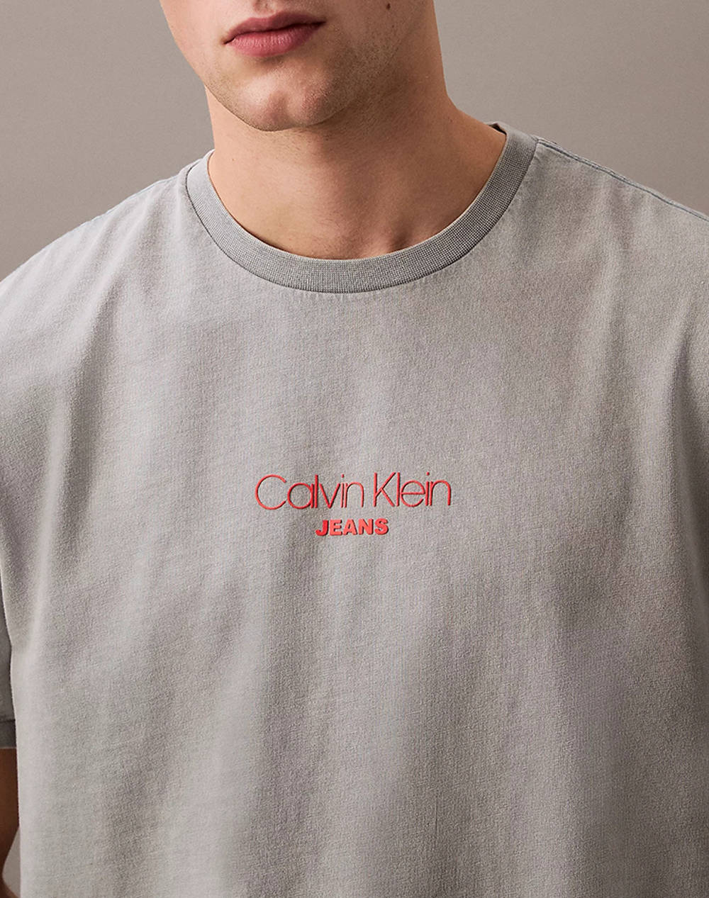 CALVIN KLEIN JEANS SS ACID WASH 20S CN TEE