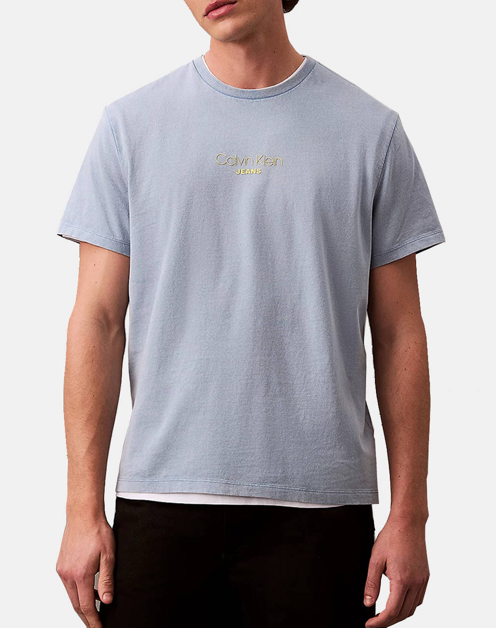 CALVIN KLEIN JEANS SS ACID WASH 20S CN TEE