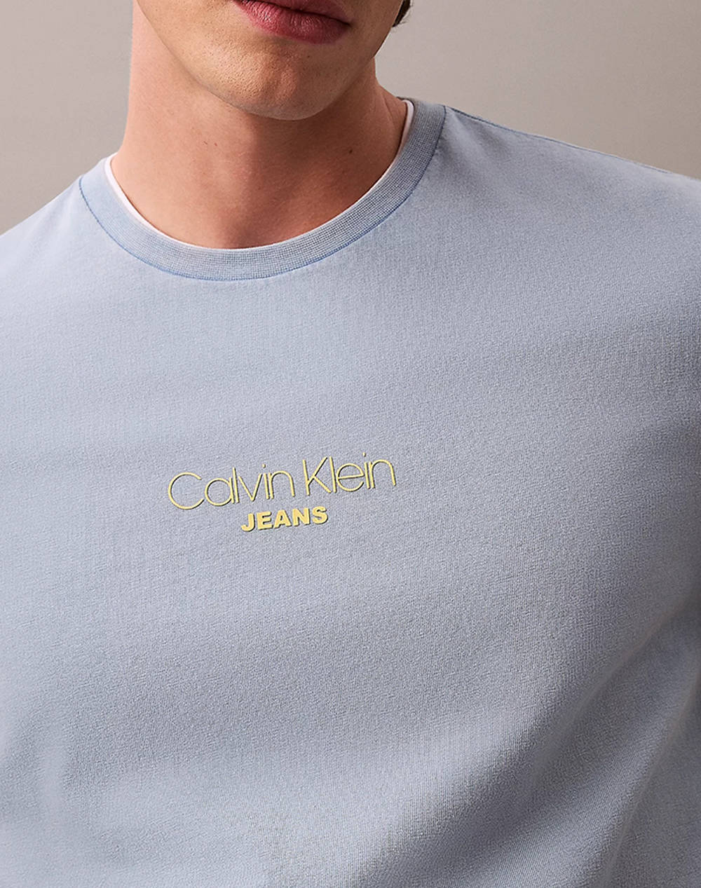 CALVIN KLEIN JEANS SS ACID WASH 20S CN TEE