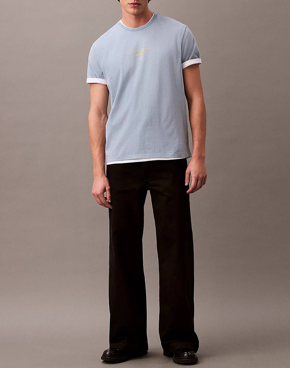 CALVIN KLEIN JEANS SS ACID WASH 20S CN TEE