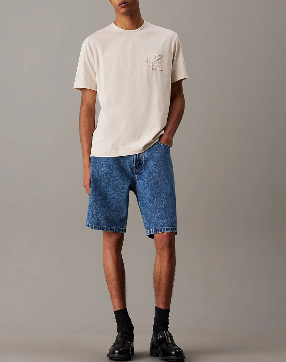 CALVIN KLEIN JEANS CK APPLIQUE TEE