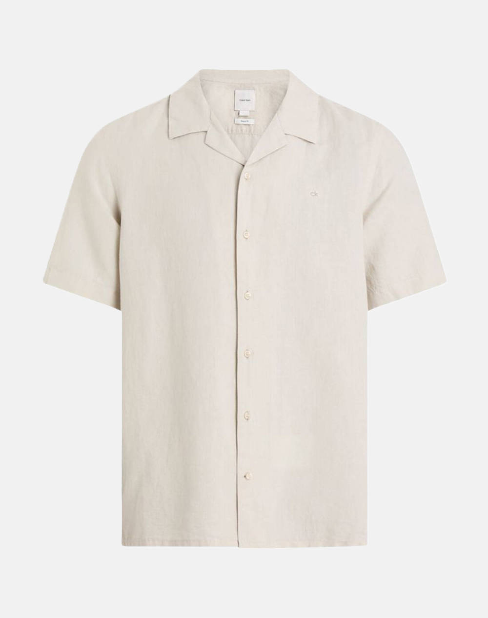 CALVIN KLEIN LINEN COTTON CUBAN S/S SHIRT