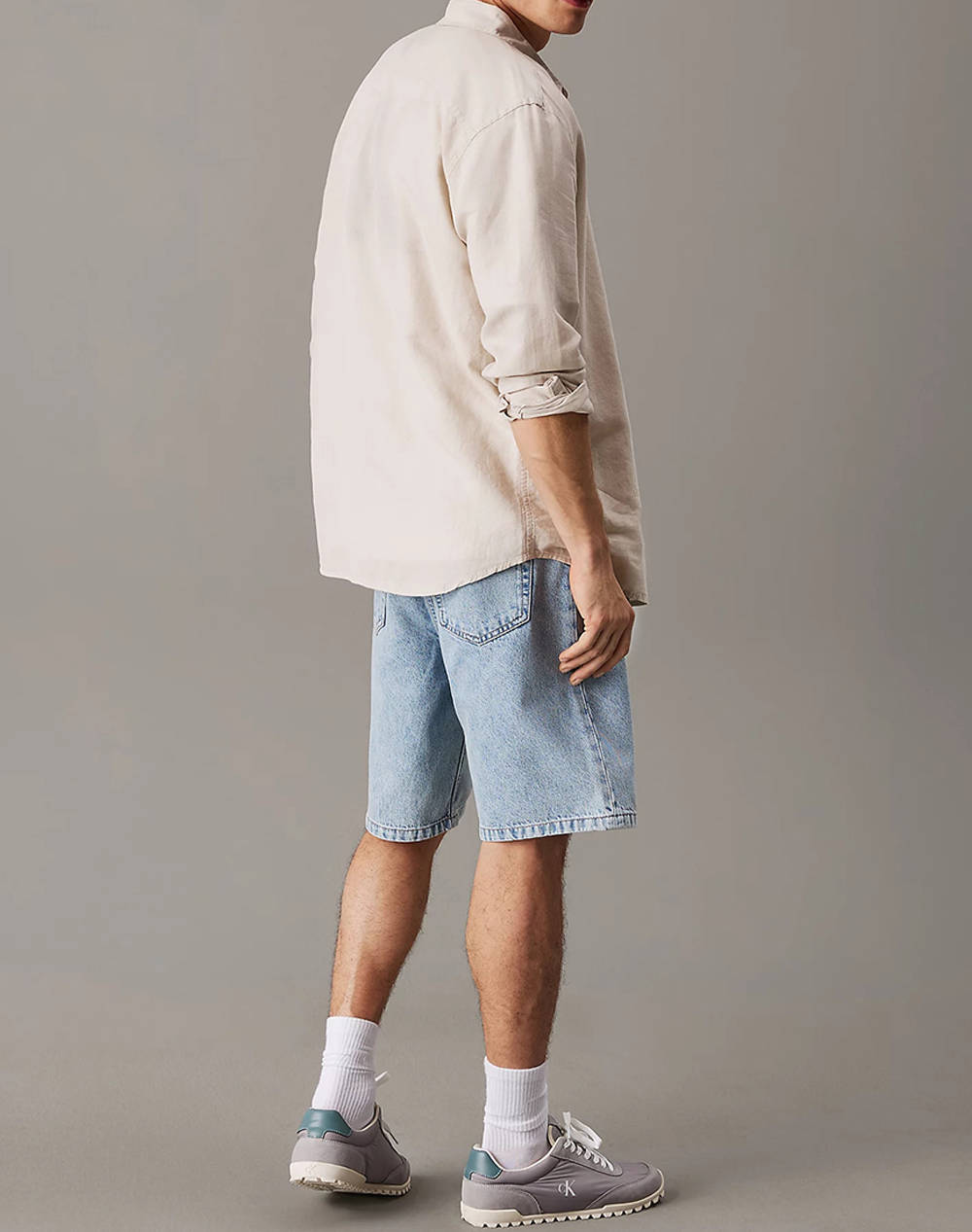CALVIN KLEIN LINEN COTTON REGULAR L/S SHIRT