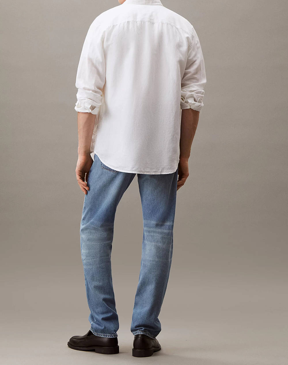 CALVIN KLEIN LINEN COTTON REGULAR L/S SHIRT