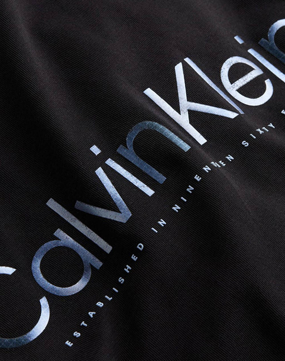 CALVIN KLEIN SATIN BONDED LOGO T-SHIRT