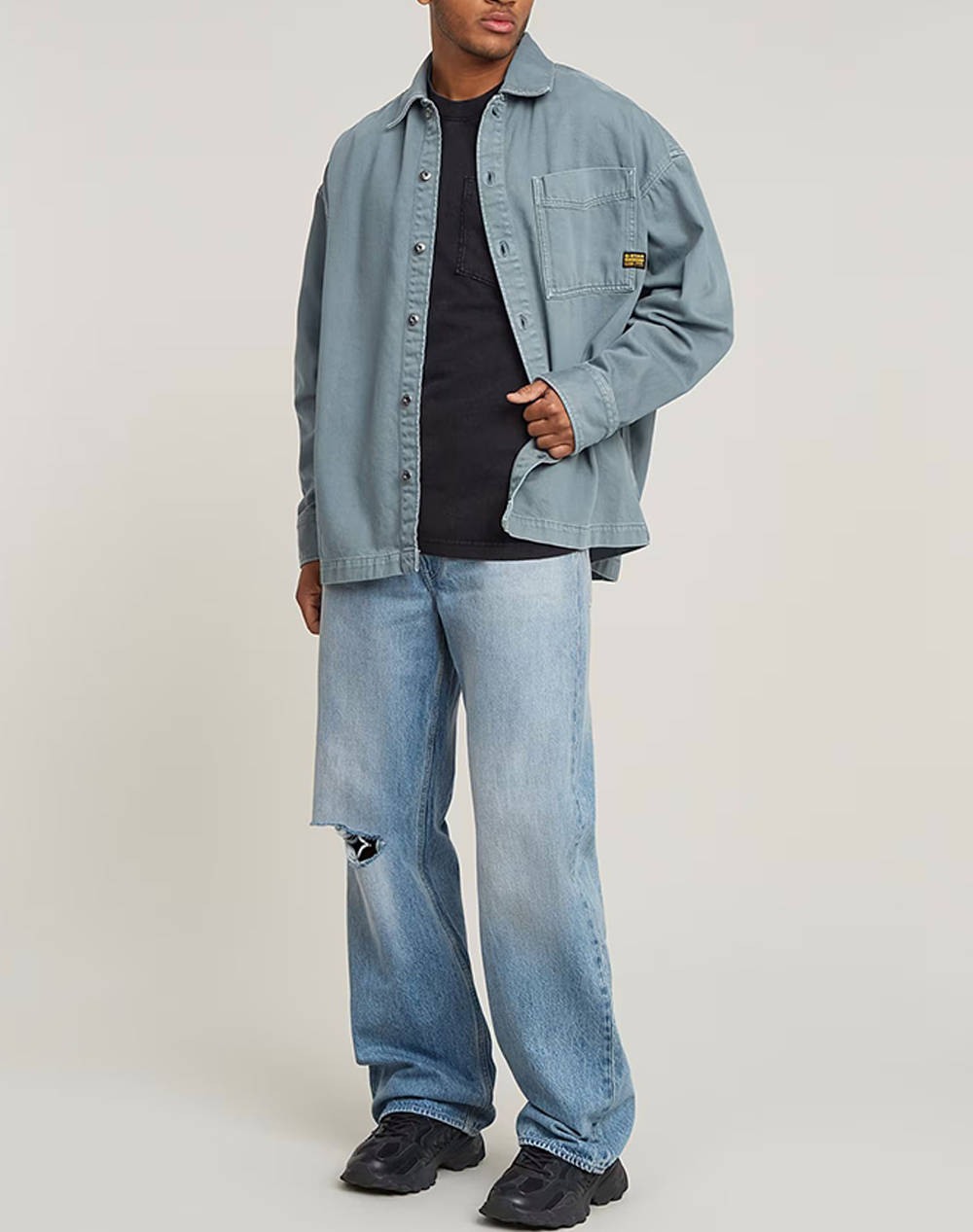 G-STAR Washed pocket r t