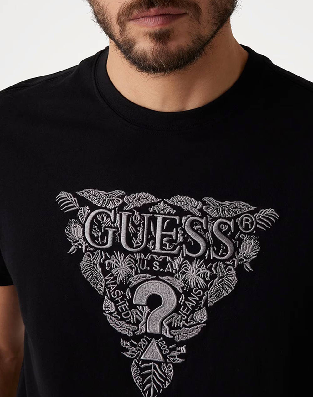 GUESS SS CN FLOWER EMBRO TEE BLUZA DE BARBATI