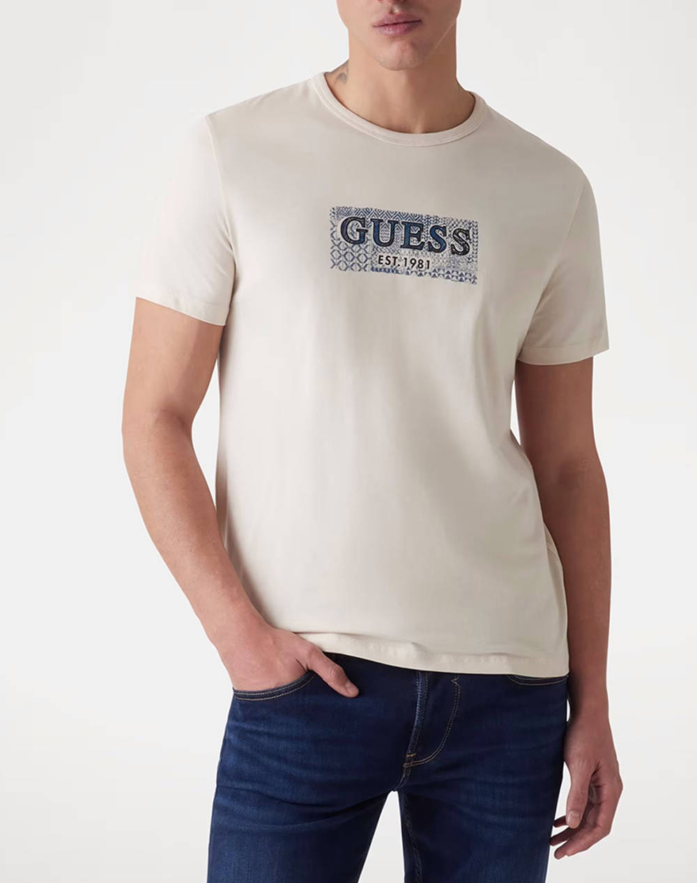 GUESS SS CN GUESS BOX TEE BLUZA DE BARBATI