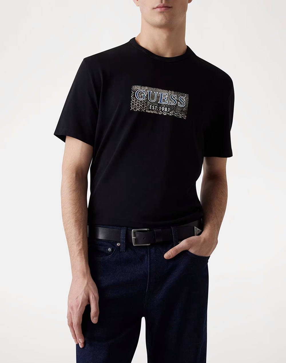 GUESS SS CN GUESS BOX TEE BLUZA DE BARBATI