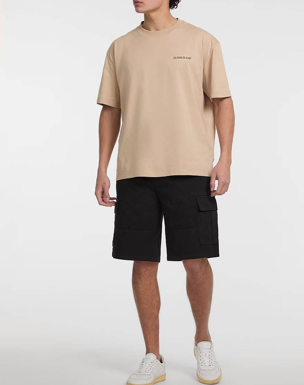 GUESS JEANS GJ CARGO CHINO SHORT - ECO ORG CO CLASSIC RG TWILL340 PANTALONI SCURTI DE BARBATI