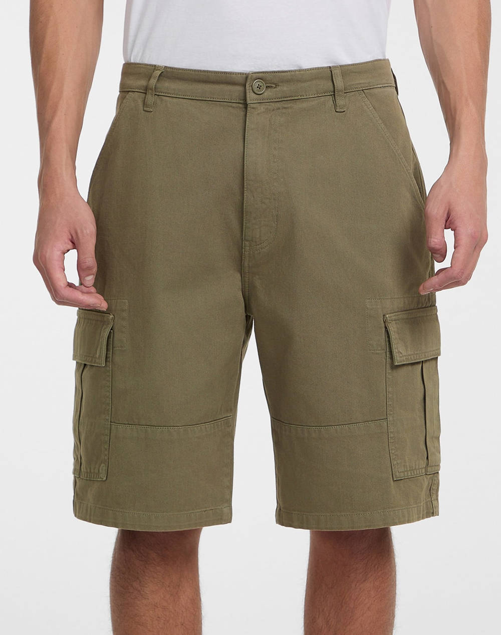 GUESS JEANS GJ CARGO CHINO SHORT - ECO ORG CO CLASSIC RG TWILL340 PANTALONI SCURTI DE BARBATI